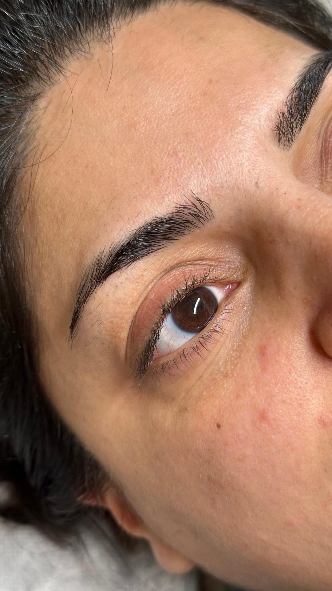 Lash Lift & Tint — Client 1 before